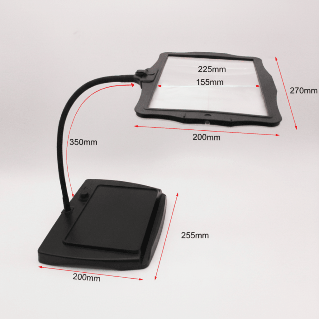 Lampada da Terra LuminaCraft Pro con 3 Lenti d'Ingrandimento per Lavori di Precisione