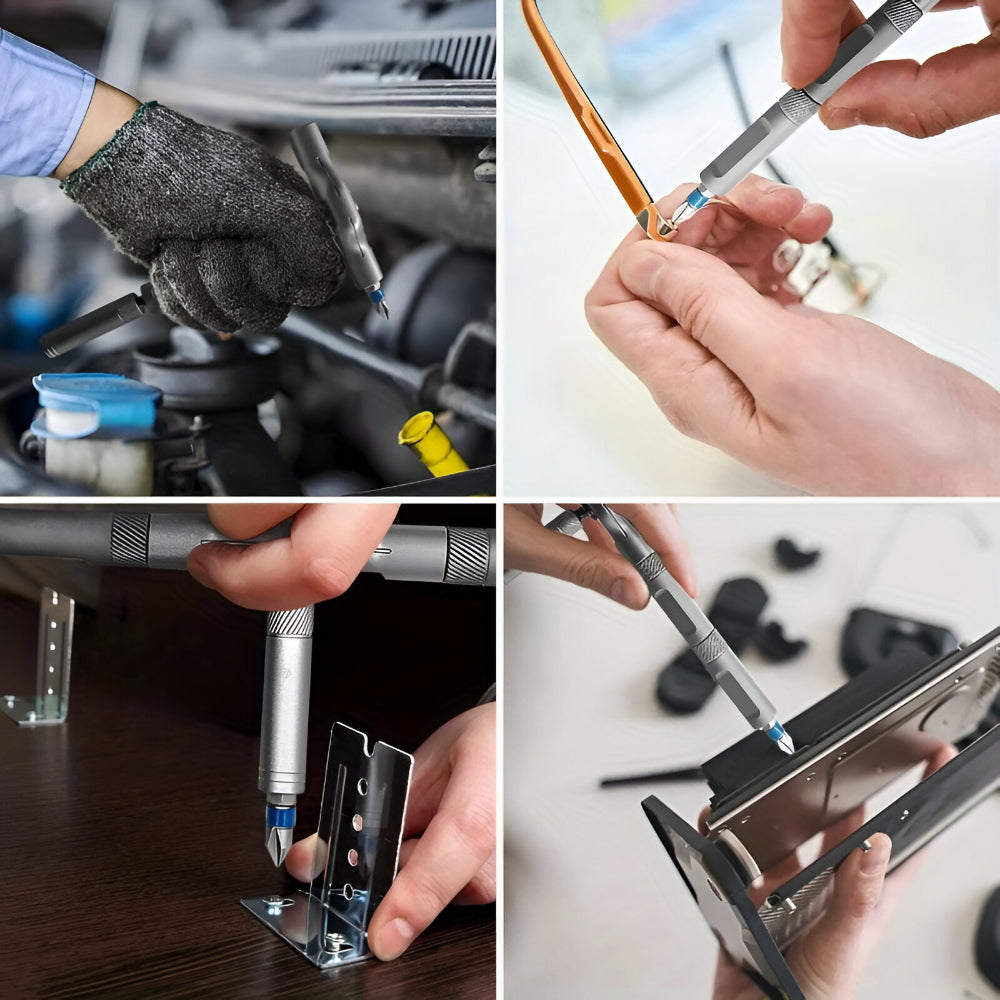 Magnetisches Ratschen-Schraubendreher-Set mit Präzisionswerkzeug-Set