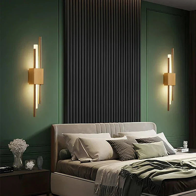 NovaGlow Moderne LED Wandlamp van Metaal en Acryl met Drie Lichtkleuren
