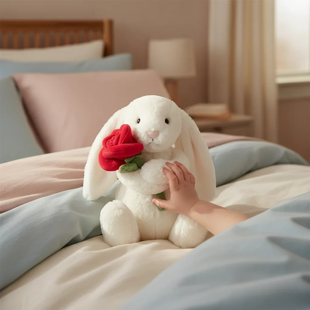 Boneco de Peluche Bunnycat Macio para Presente e Exposição