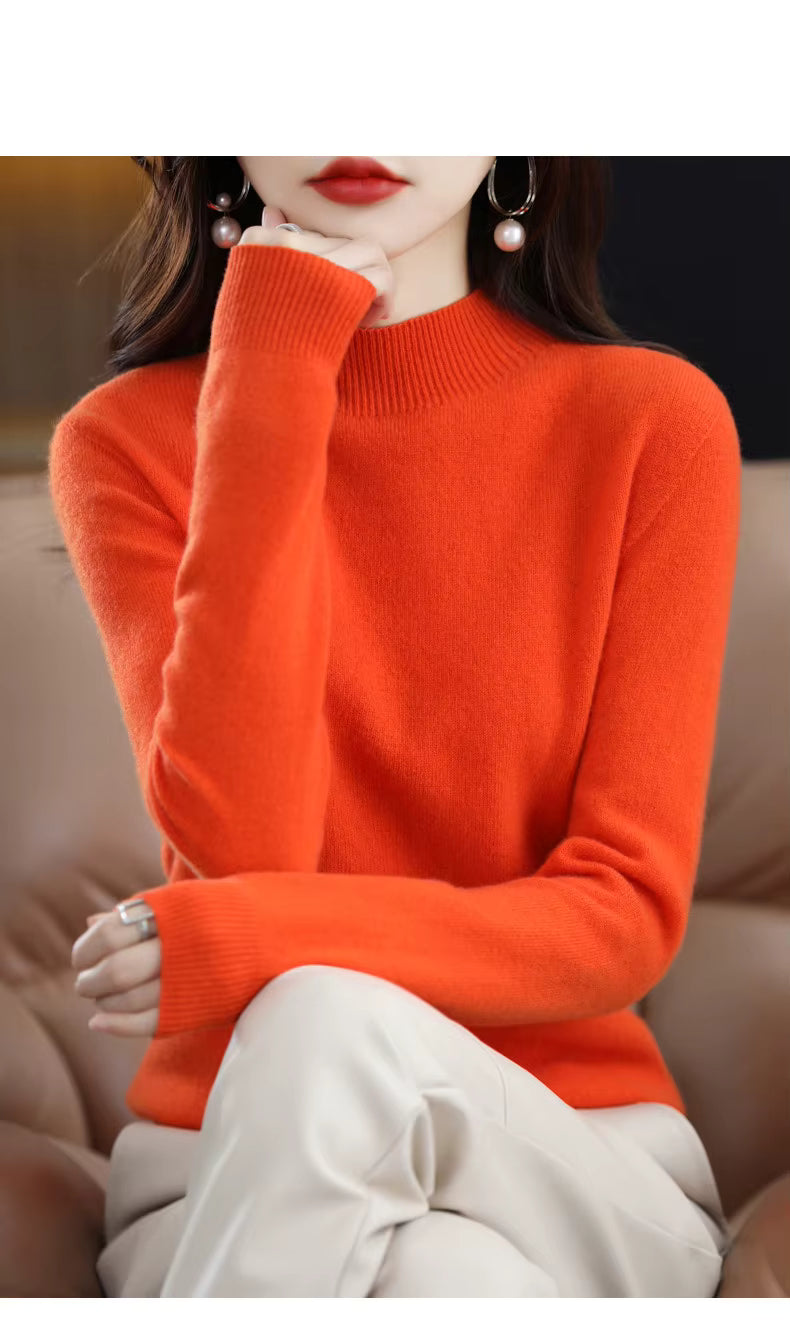 Maglione Aurelia da donna in 100% lana e cashmere per autunno e inverno