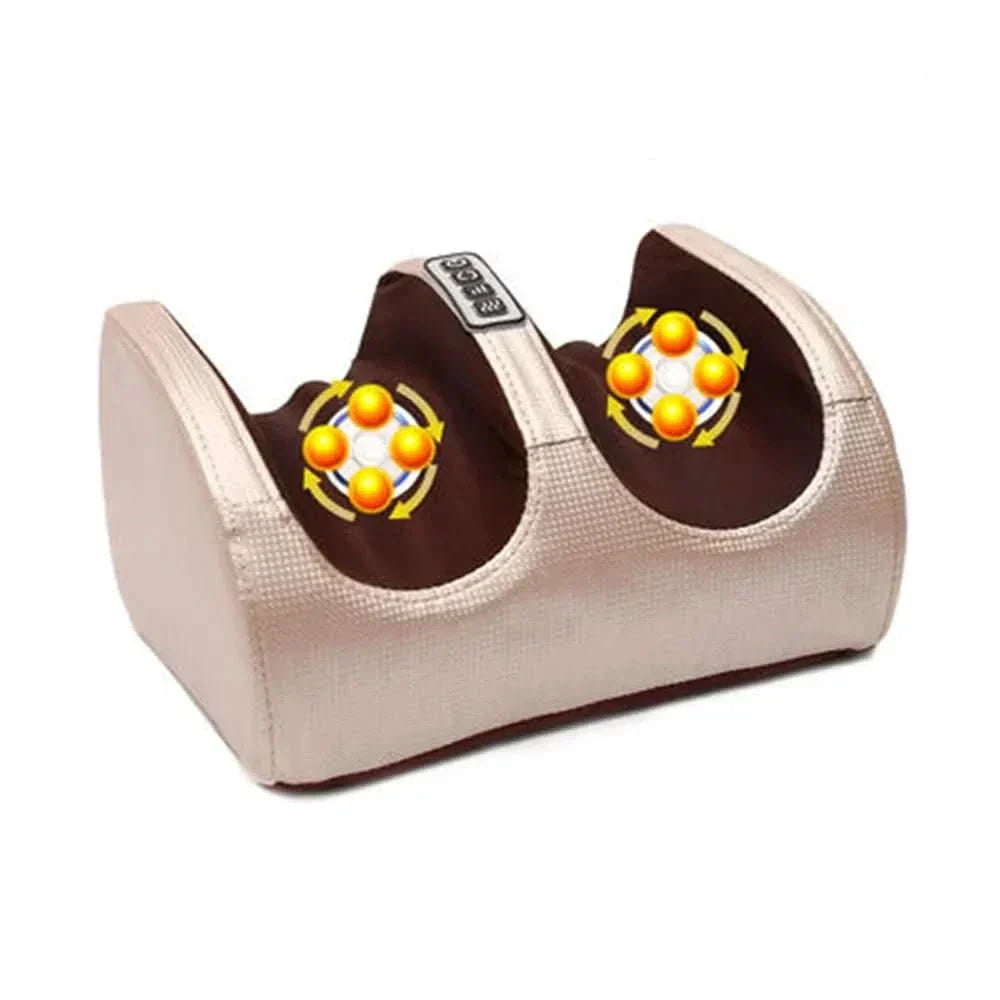 Massaggiatore per Piedi Auralux Shiatsu con Funzione Riscaldante, 12 Sfere da Massaggio 3D e Timer