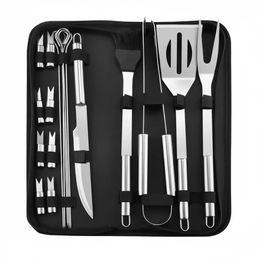 BlazeChef Elite RVS Barbecue Gereedschapset Voor Buiten