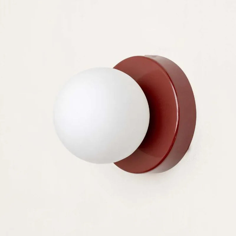 Nástěnná LED lampa Macaron s barevným sklem pro moderní interiéry