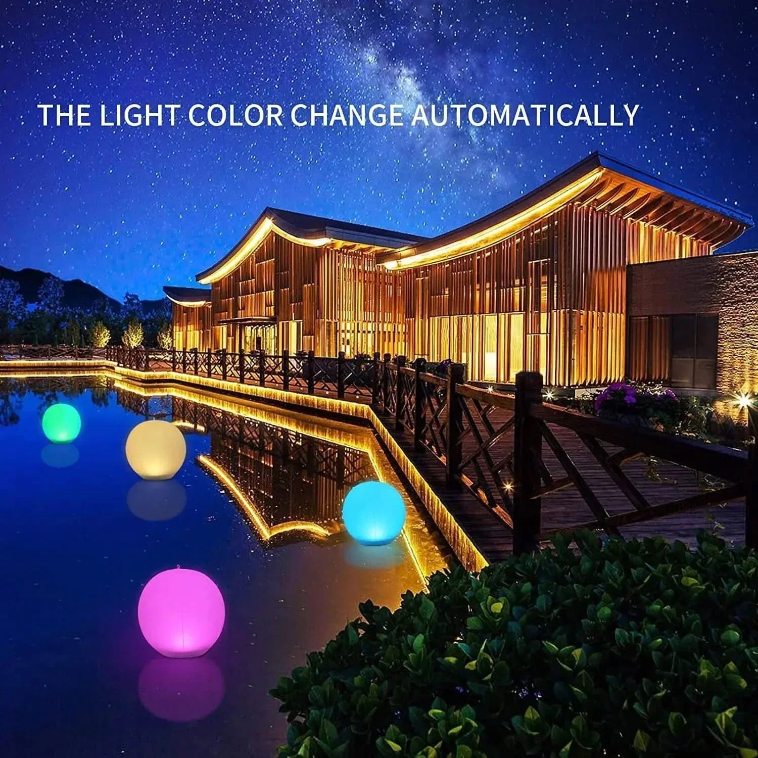AquaGlow Orb Solar Color Changing Floating LED Sphere For Outdoor Lighting