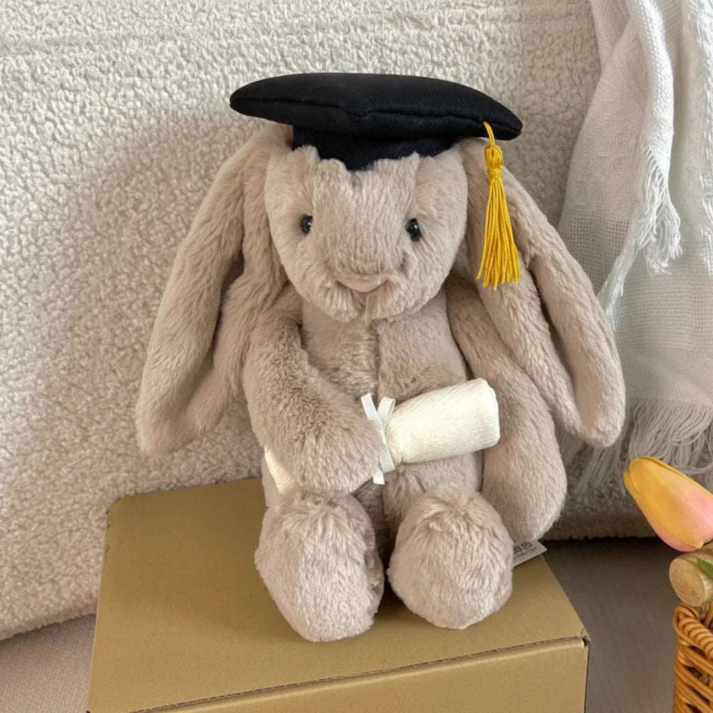 Bunnycat Graduation Plush Rabbit Toy Keepsake Gift