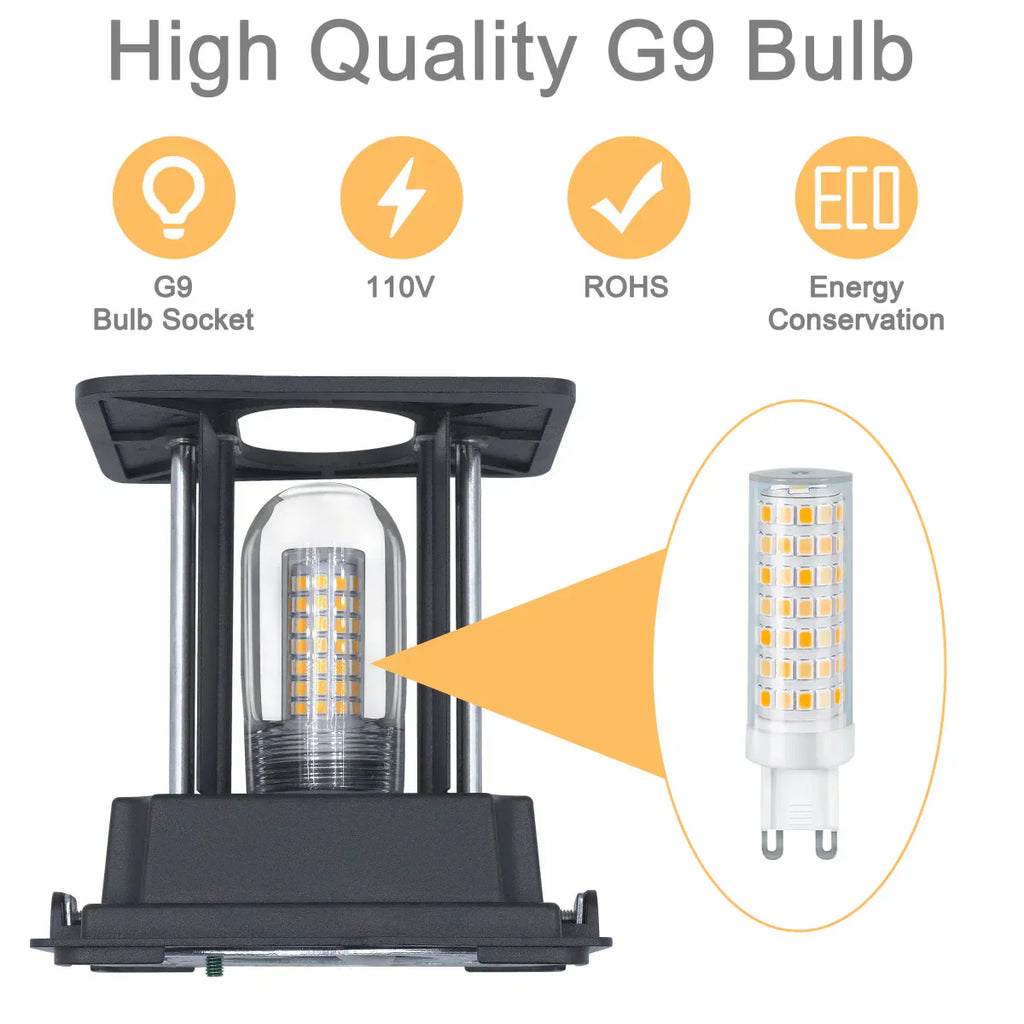 NovaGlow Moderne Wasserdichte LED-Wandlampe IP65 Aluminium