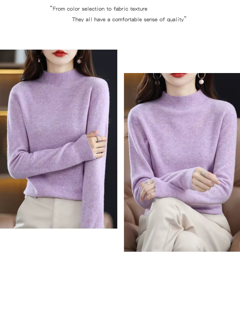 Maglione Aurelia da donna in 100% lana e cashmere per autunno e inverno