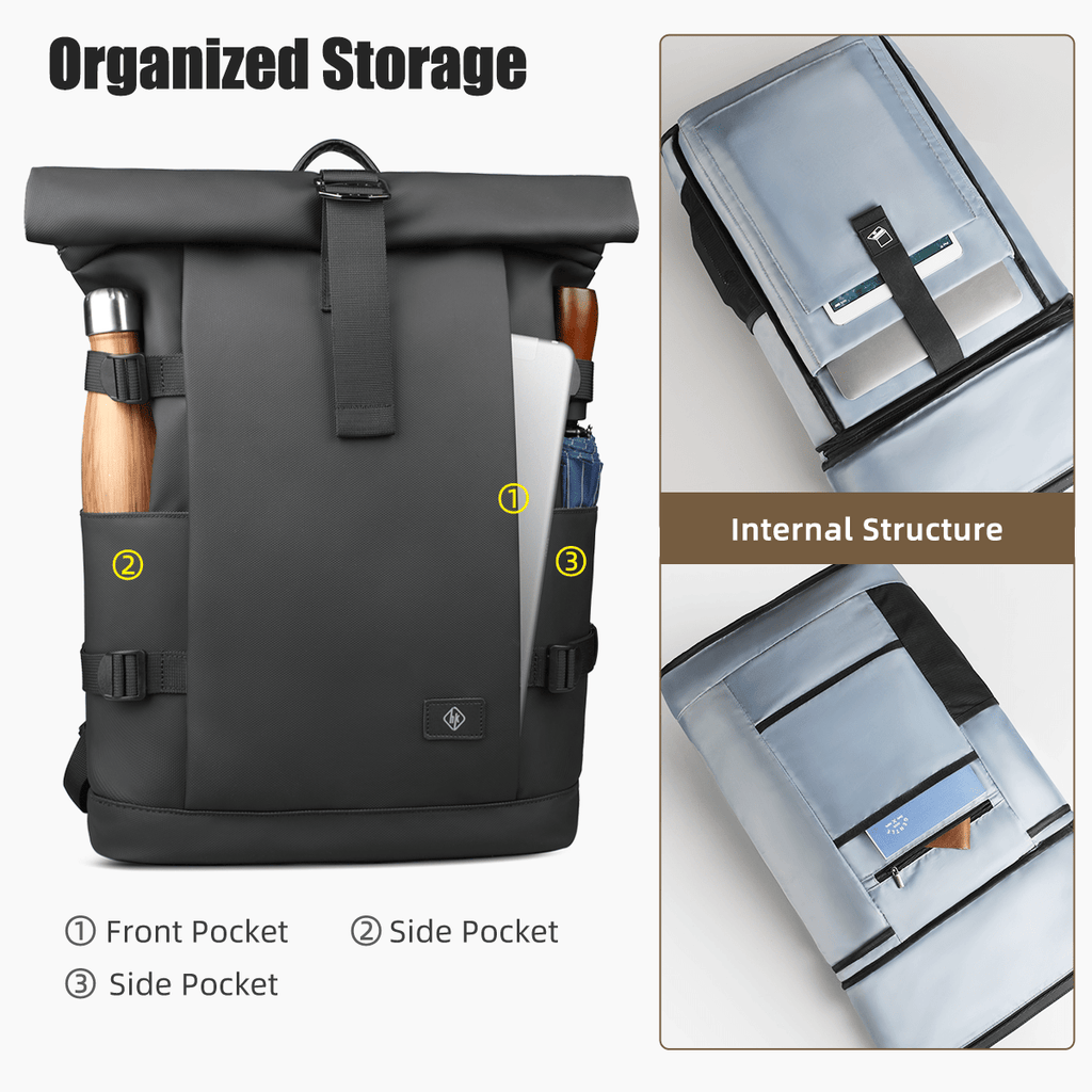 TrailNova Expandable Outdoor Backpack With Laptop Compartment And Large Capacity