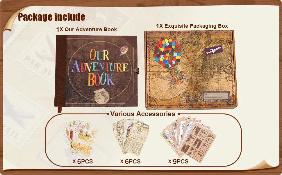 Nova Keepsake 146-stronicowy album do scrapbookingu DIY na zdjęcia, wspomnienia i przygody