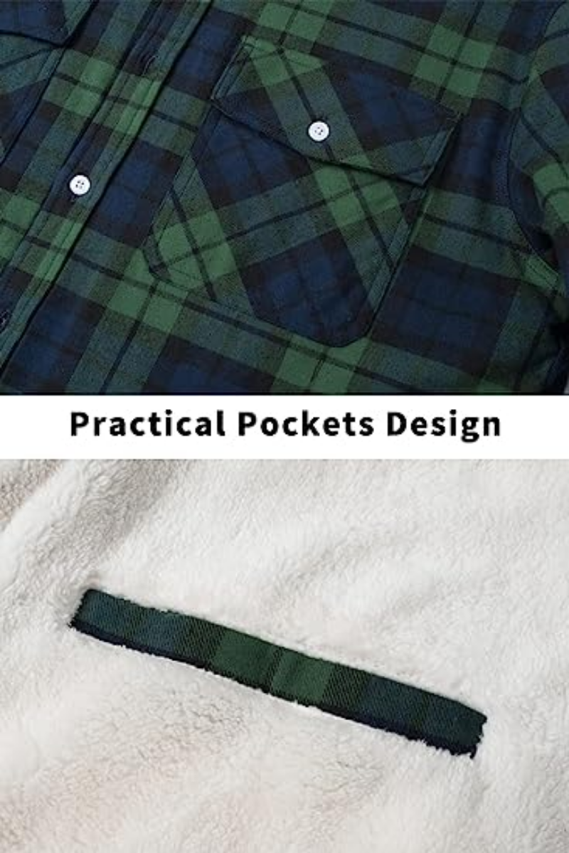 Lyrenox Classic Plaid Jacket With Fleece Lining Style