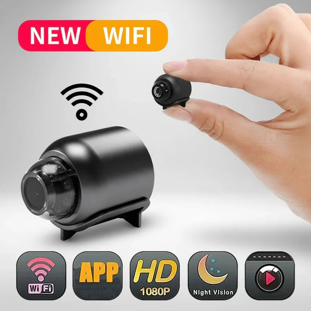 Mini innendørs WiFi HD sikkerhetskamera for hjemmeovervåking
