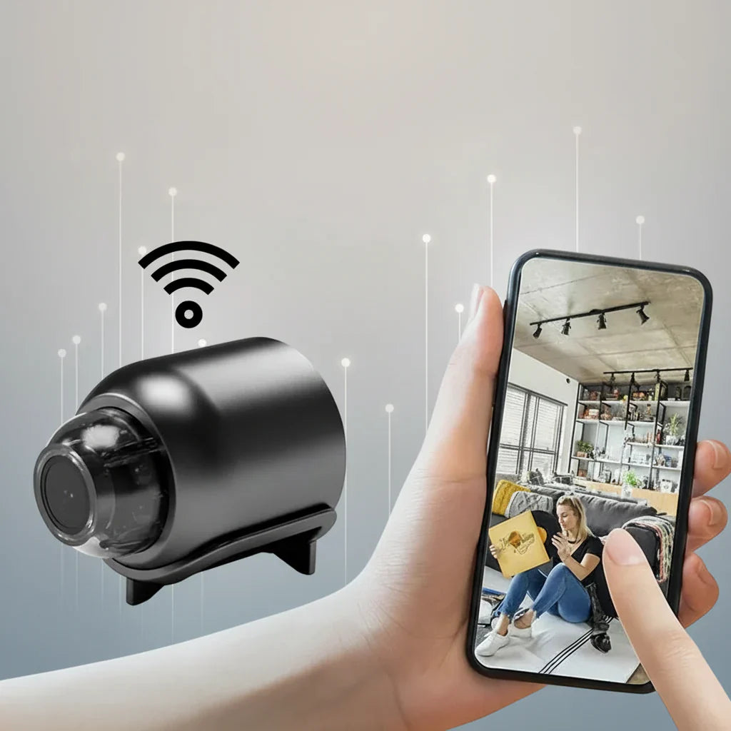 Mini innendørs WiFi HD sikkerhetskamera for hjemmeovervåking