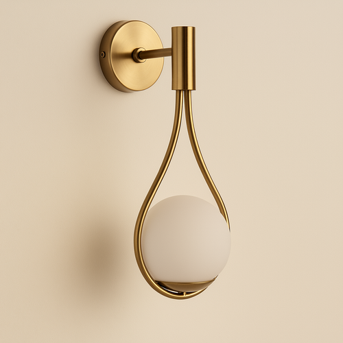 AuraNova Elegant Skulpturel Metal Væglampe