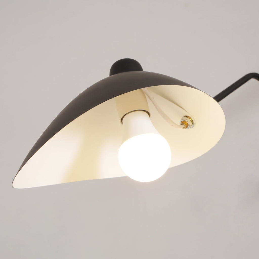 Spider Ceiling Lamp With Three Adjustable Brass Arms, Mid-Century Modern Fixture