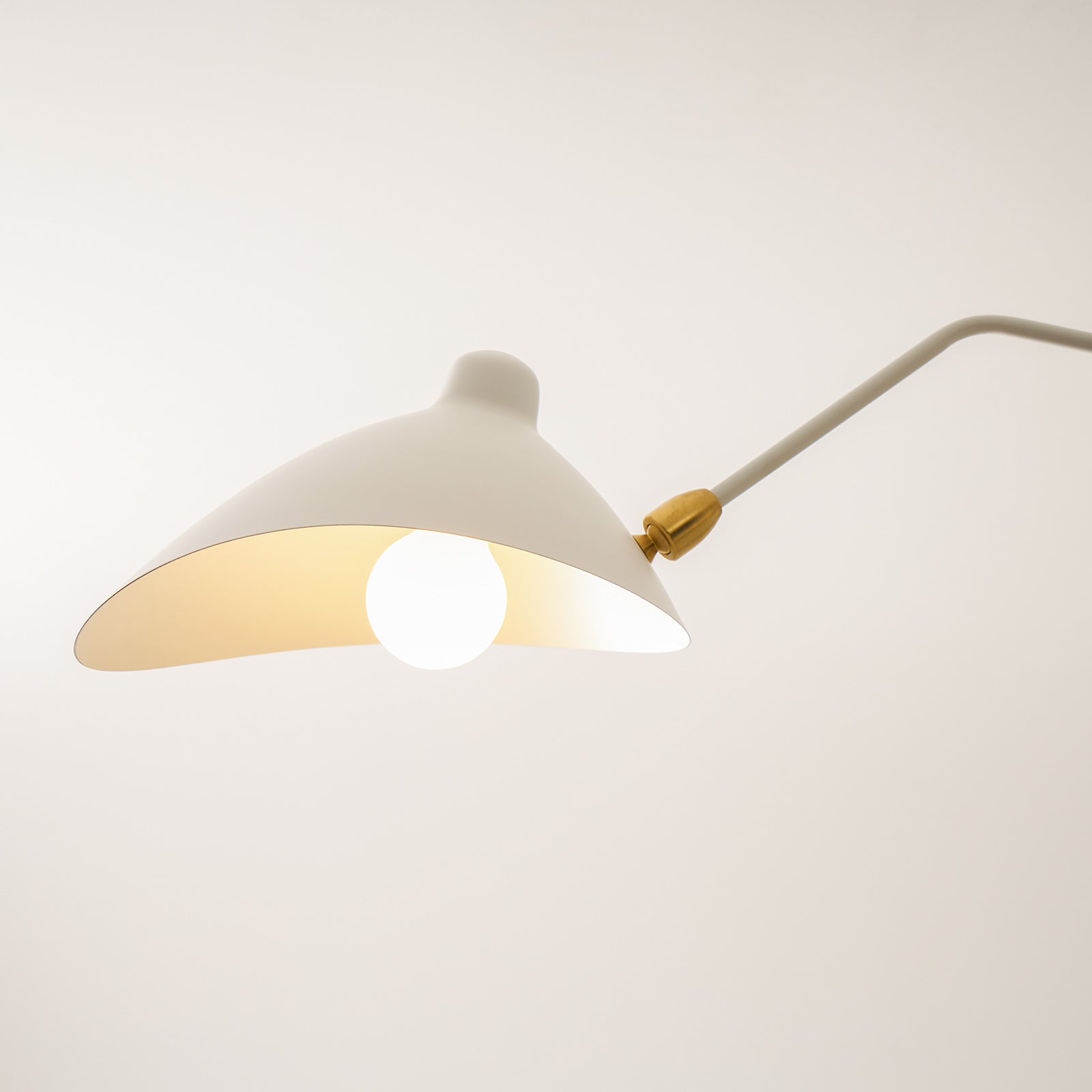 Spider Ceiling Lamp With Three Adjustable Brass Arms, Mid-Century Modern Fixture