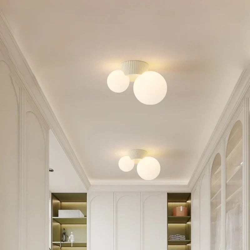 Luméa Double Globe Ceiling Light With French Modern Style