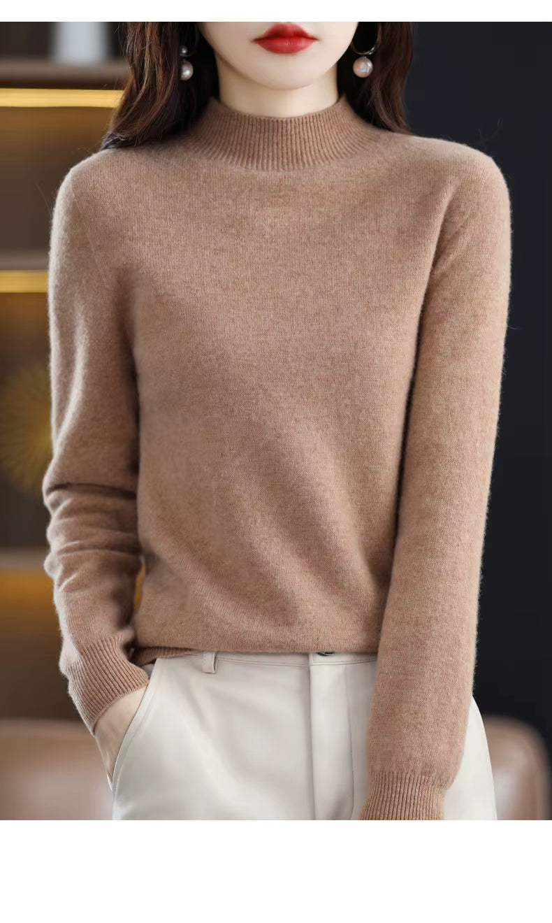 Maglione Aurelia da donna in 100% lana e cashmere per autunno e inverno