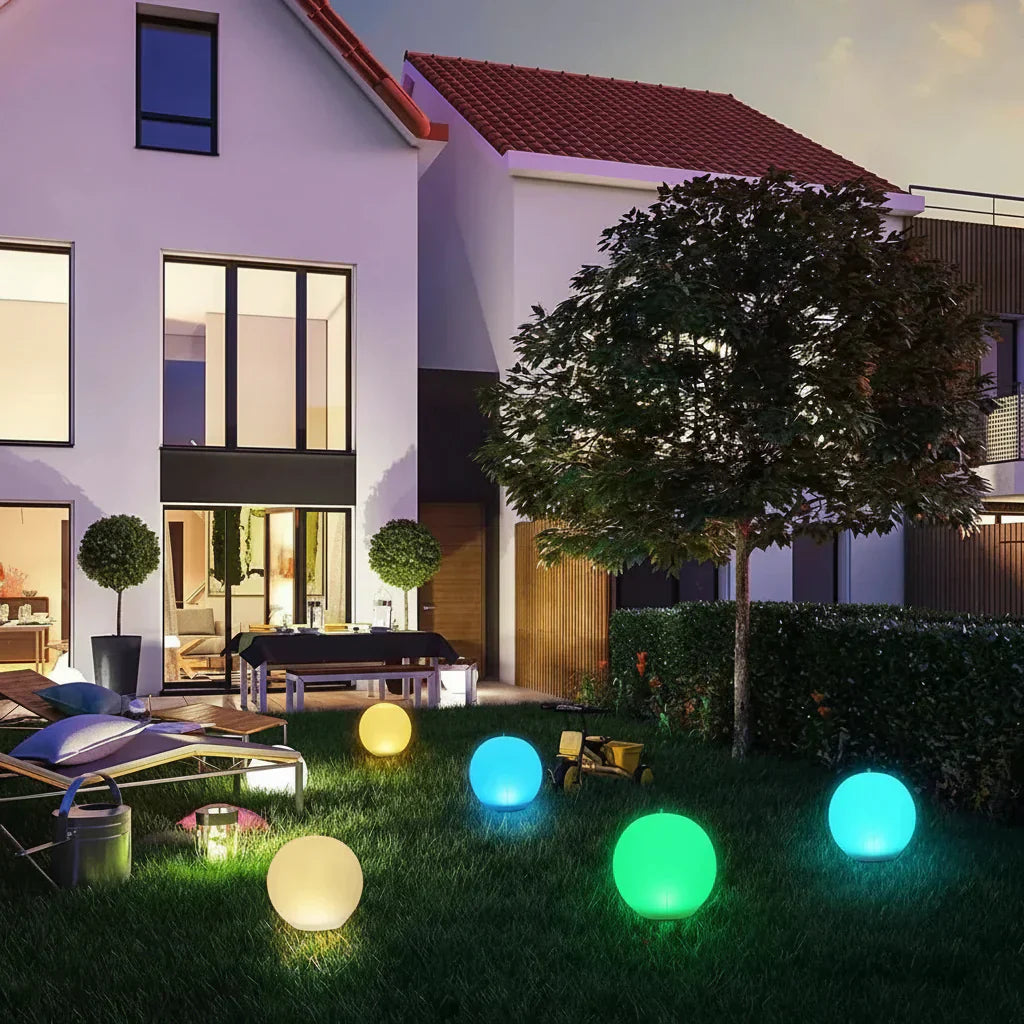 AquaGlow Orb Solar Color Changing Floating LED Sphere For Outdoor Lighting
