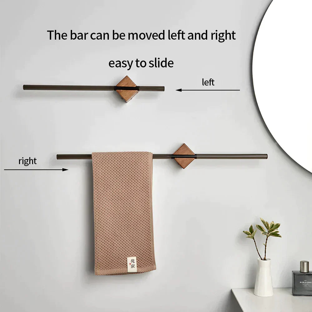 Bathroom Towel Holder And Towel Storage Solution For Bathrooms