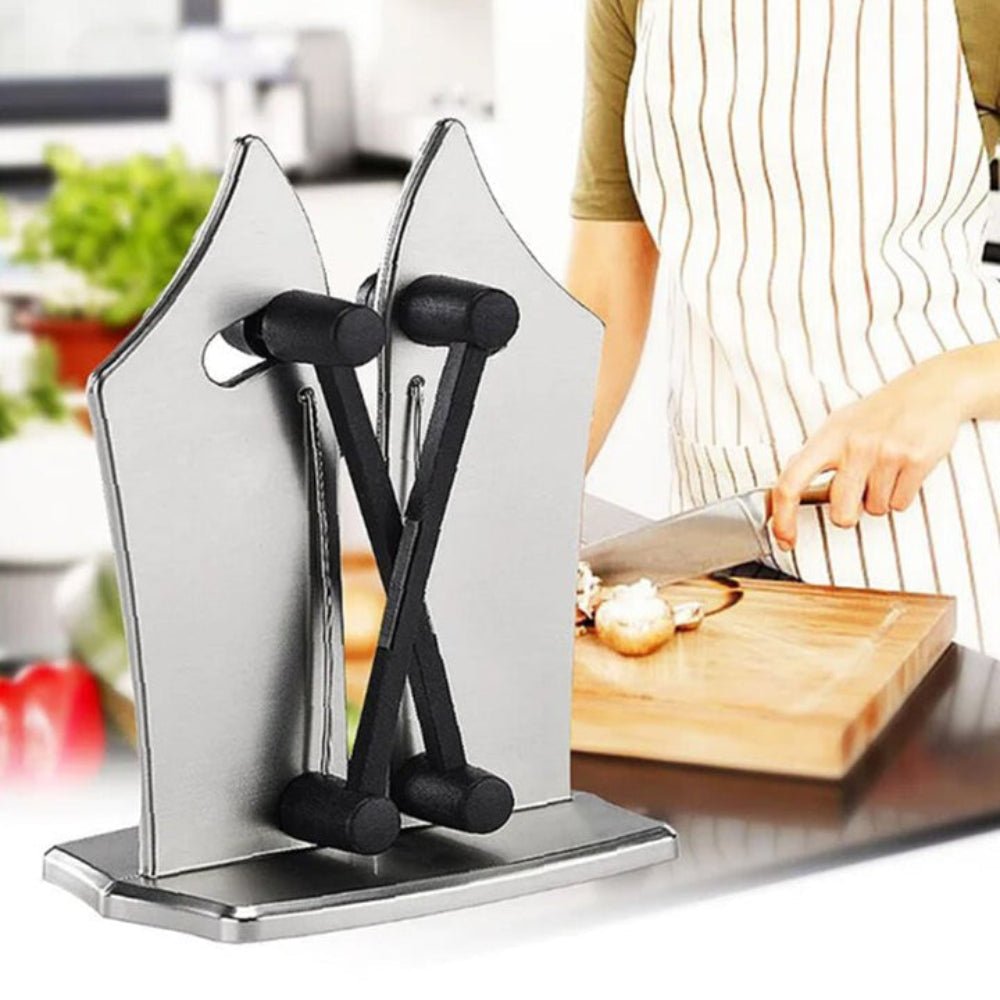 Manual Knife Sharpener For Quick Blade Sharpening In The Kitchen