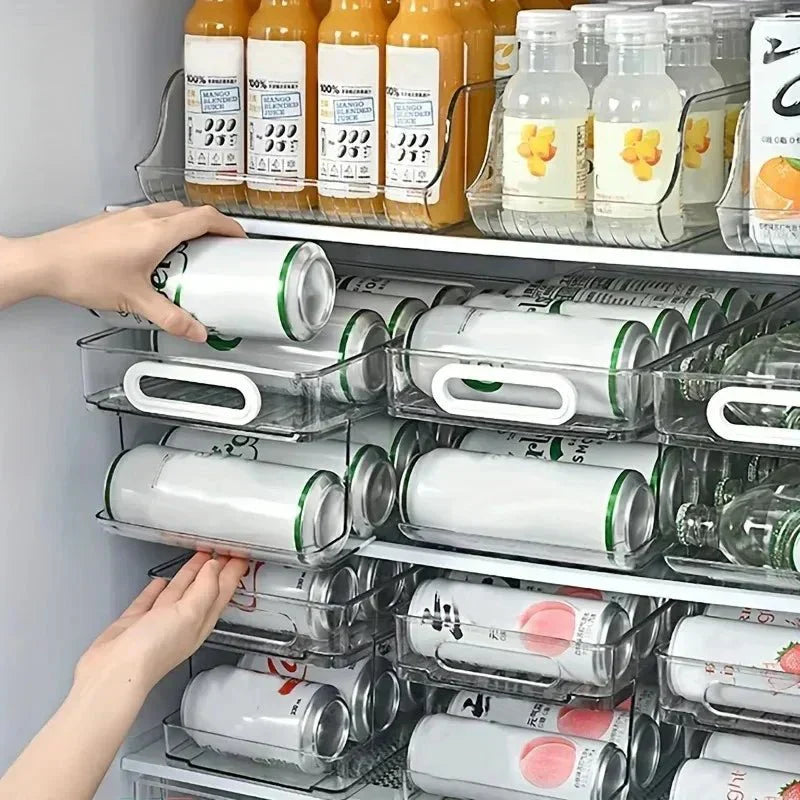 FrostKeeper Zwei-Ebenen-Dosenspender für ordentliche Kühlschränke