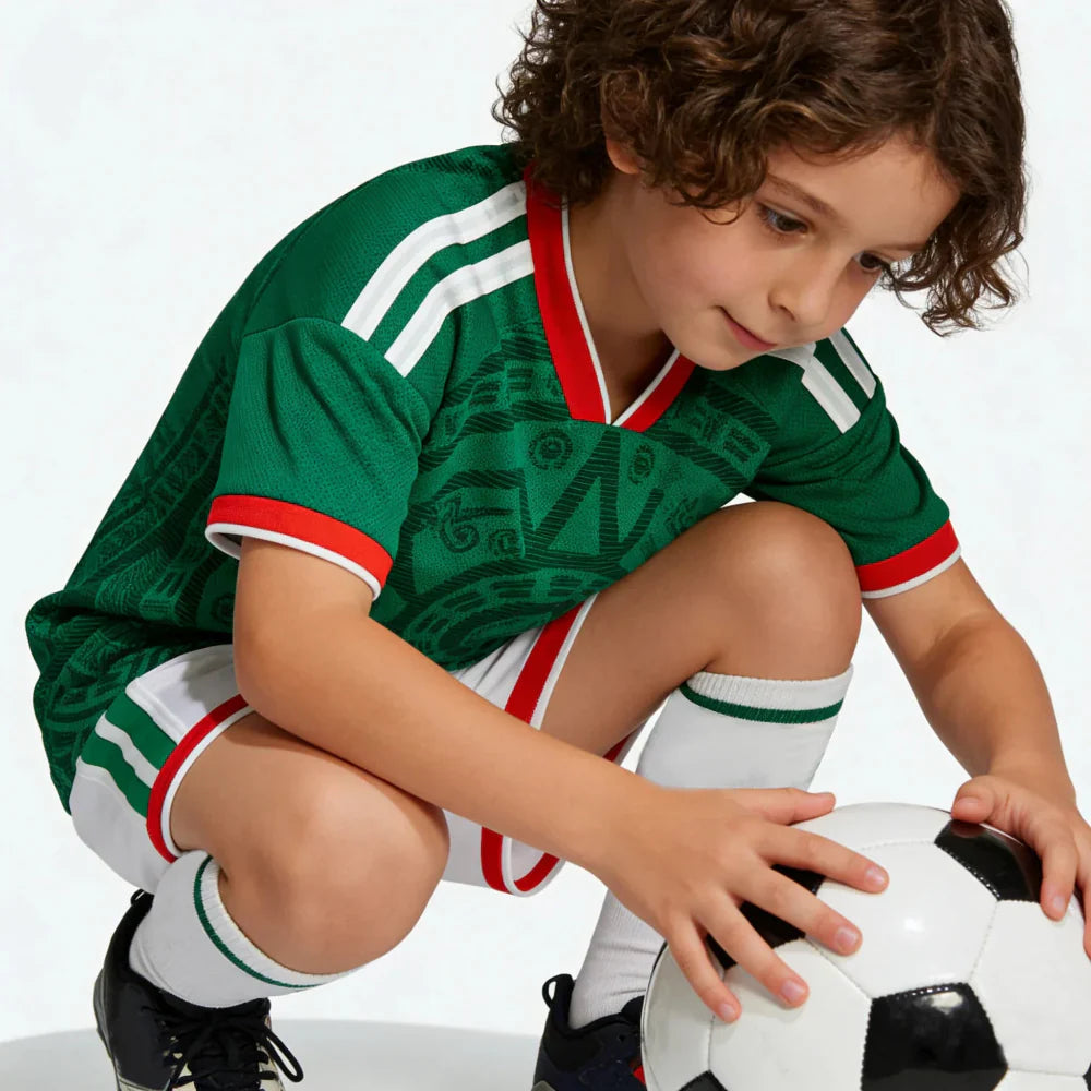 メキシコ2026ワールドカップ キッズサッカーユニフォームショーツセット