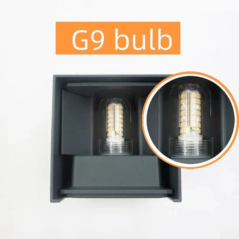 NovaGlow Moderne Wasserdichte LED-Wandlampe IP65 Aluminium