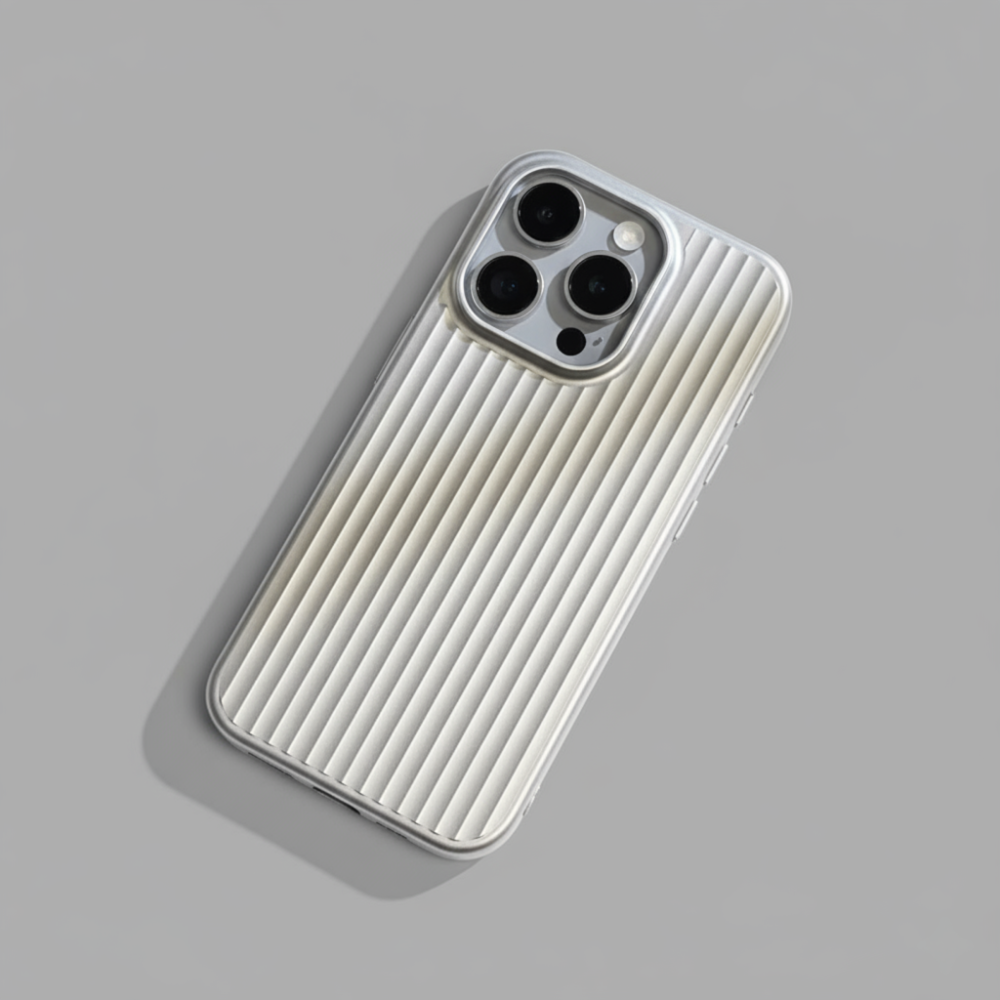 Žebrovaný pevný kryt na telefon pro ochranu a lepší úchop
