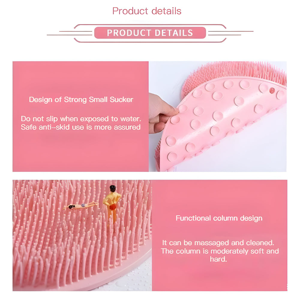 Shower Mat Exfoliating Foot And Body Scrubber Non Slip