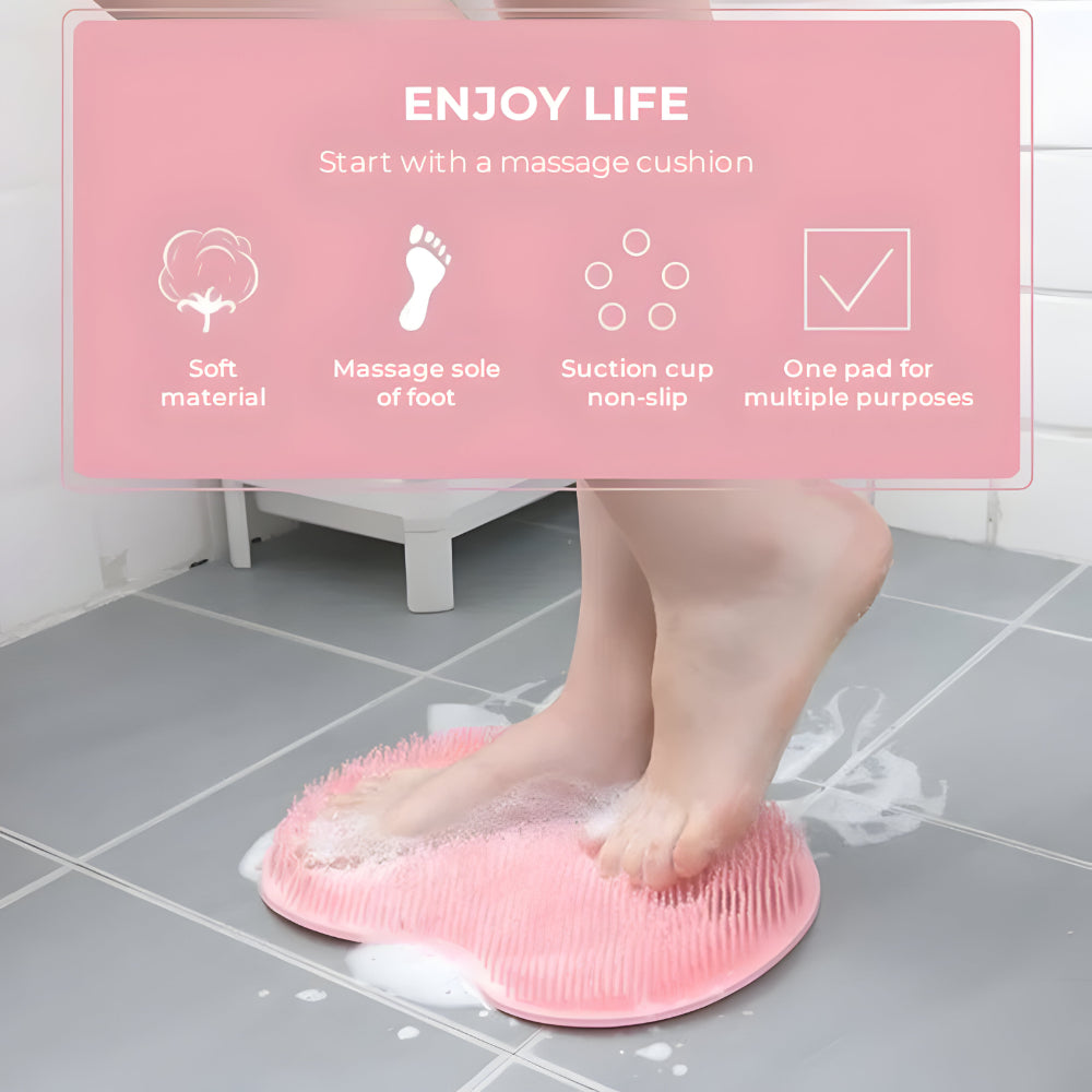 Shower Mat Exfoliating Foot And Body Scrubber Non Slip