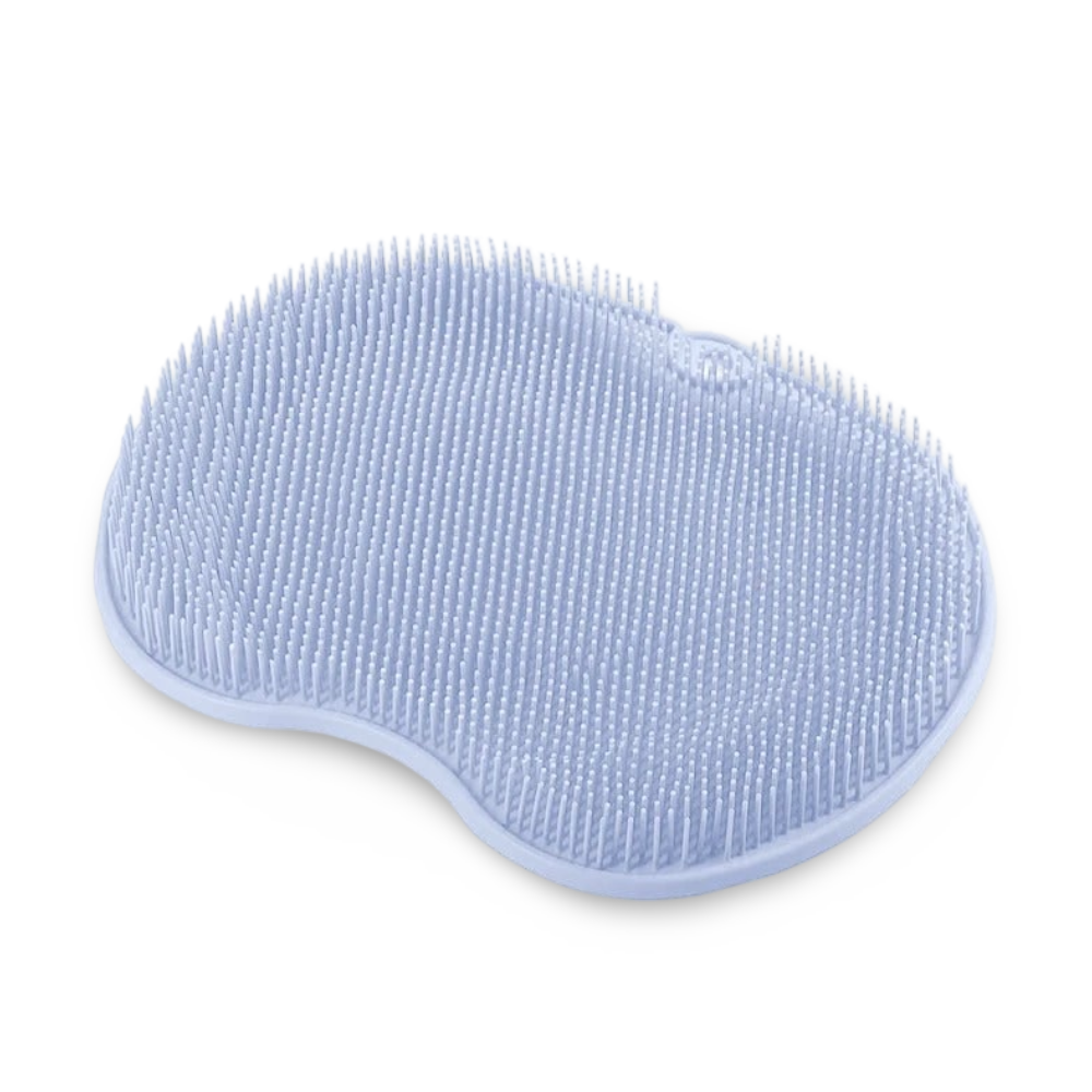 Shower Scrubber Silicone Foot Mat For Bath With Non-Slip Base