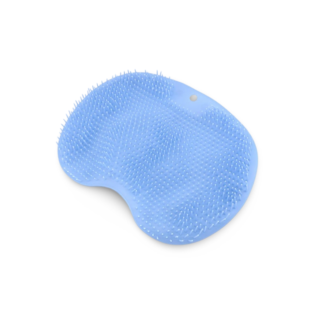Shower Scrubber Silicone Foot Mat For Bath With Non-Slip Base
