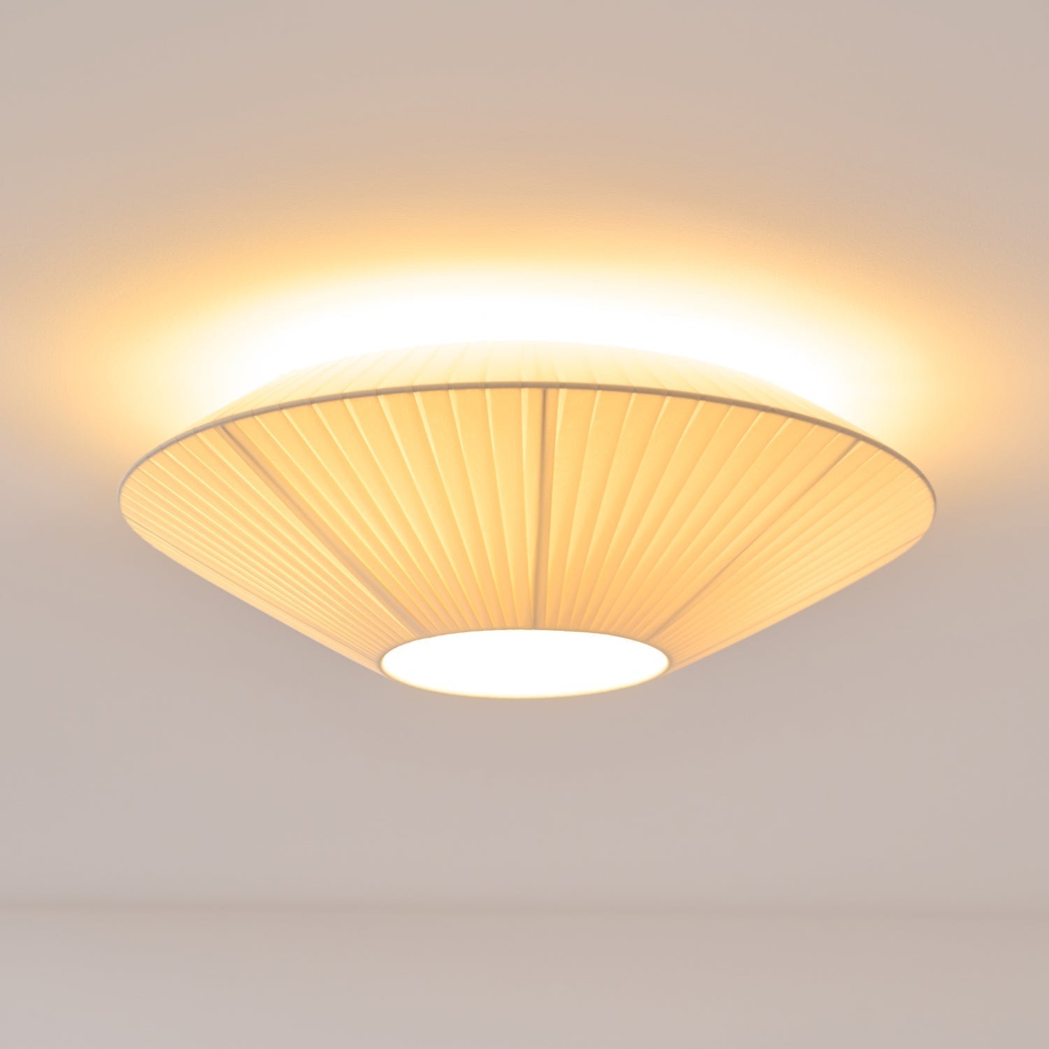 Stropní lampa v orientálním stylu s látkovým stínidlem pro jídelní pokoj, stmívatelná, tři velikosti