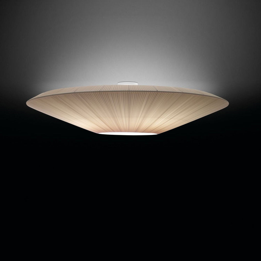Stropní lampa v orientálním stylu s látkovým stínidlem pro jídelní pokoj, stmívatelná, tři velikosti