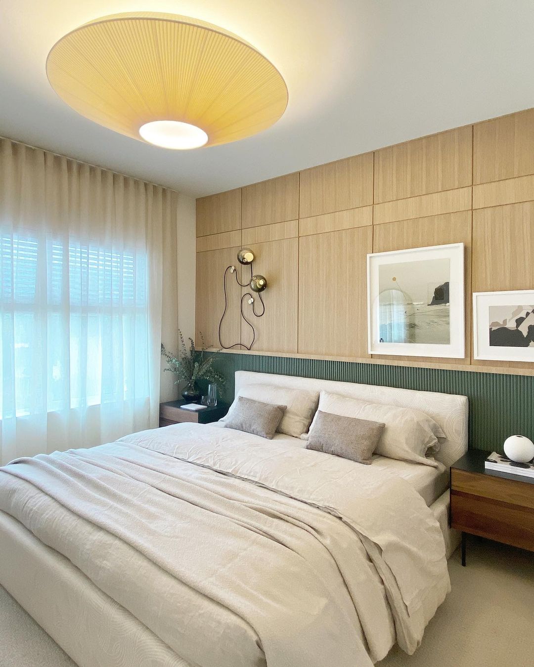 Stropní lampa v orientálním stylu s látkovým stínidlem pro jídelní pokoj, stmívatelná, tři velikosti