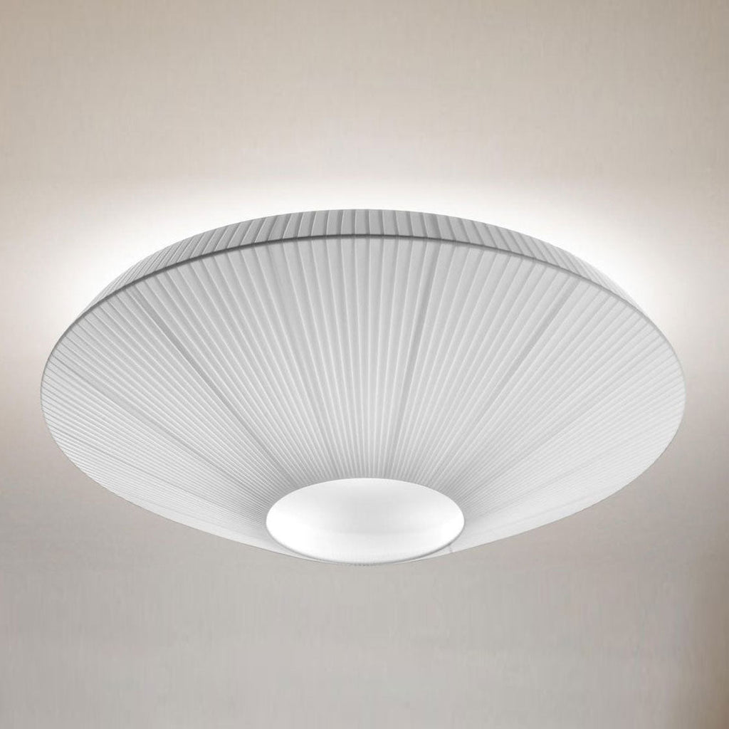 Stropní lampa v orientálním stylu s látkovým stínidlem pro jídelní pokoj, stmívatelná, tři velikosti
