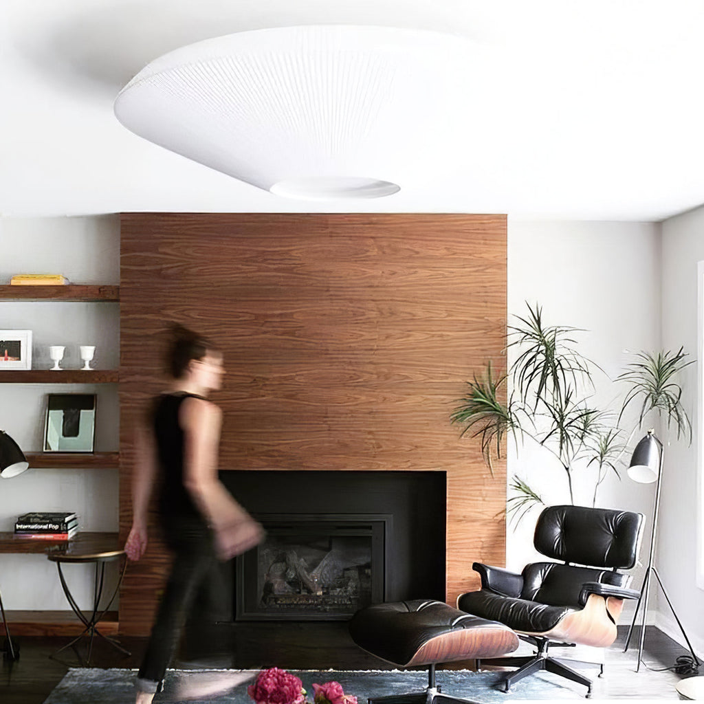Stropní lampa v orientálním stylu s látkovým stínidlem pro jídelní pokoj, stmívatelná, tři velikosti