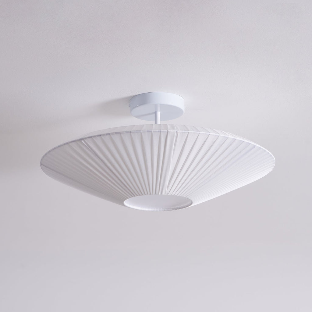 Stropní lampa v orientálním stylu s látkovým stínidlem pro jídelní pokoj, stmívatelná, tři velikosti