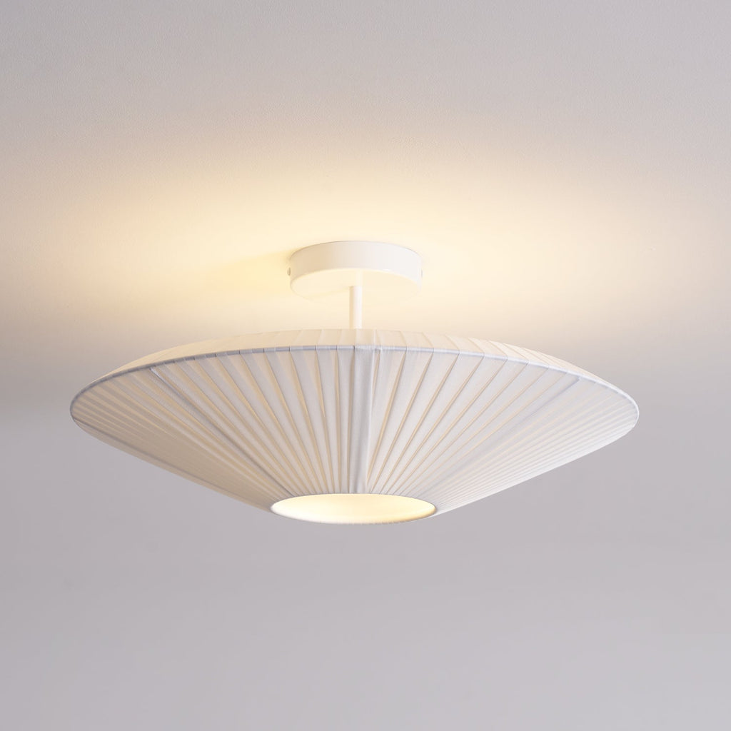 Stropní lampa v orientálním stylu s látkovým stínidlem pro jídelní pokoj, stmívatelná, tři velikosti