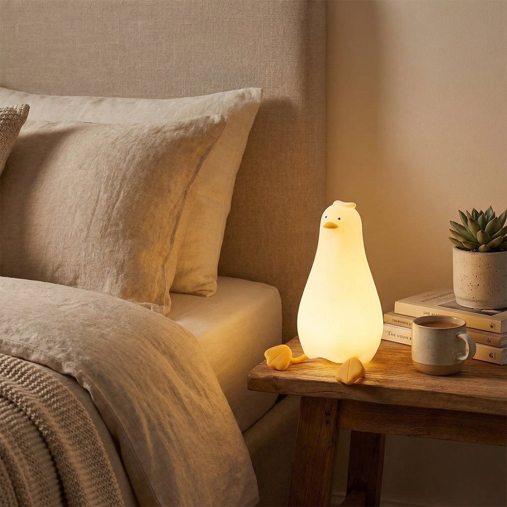 Soft Silicone Duck-Shaped Night Light for Kids, Portable and Cozy | Rosalyssa