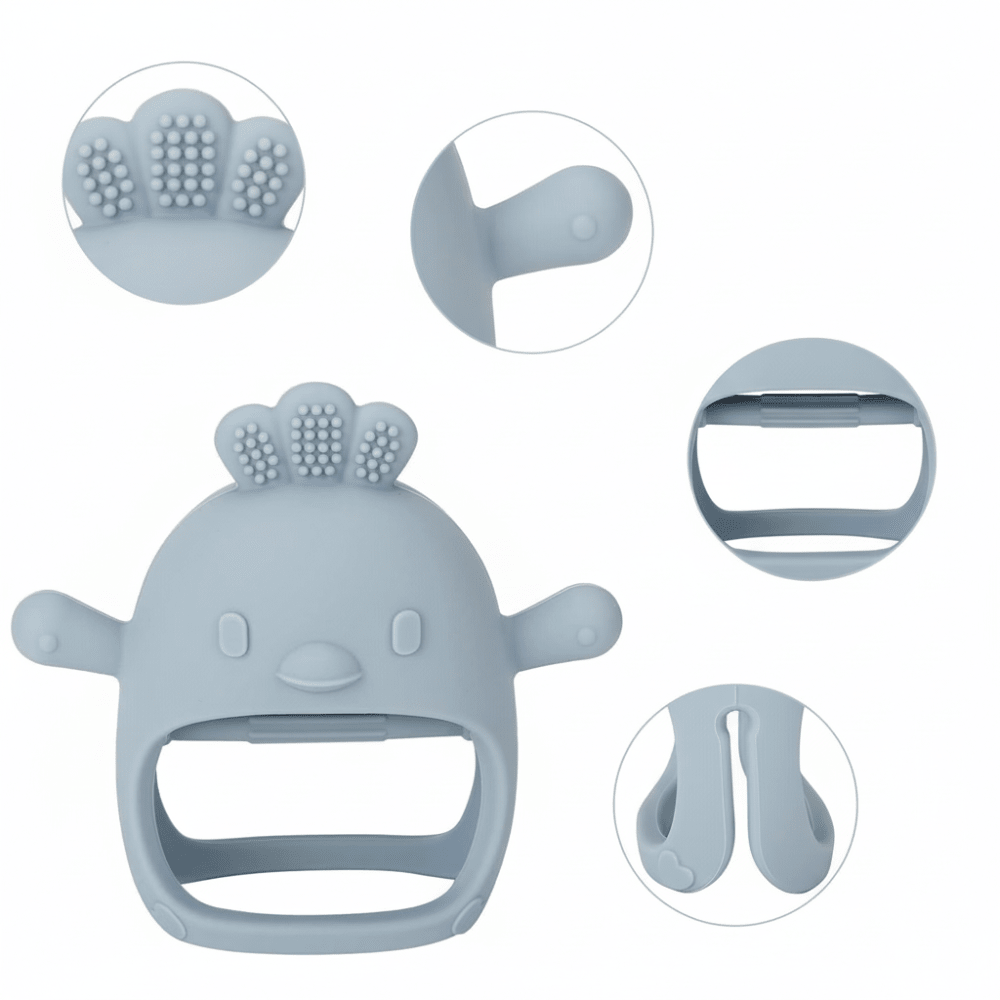 Baby Silicone Teething Mitten For Soothing Sore Gums