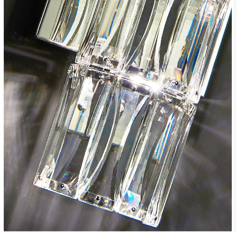 Asterin Crystal Sconce With Clear Shade And Stainless Steel Frame