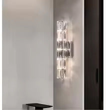 Asterin Crystal Sconce With Clear Shade And Stainless Steel Frame