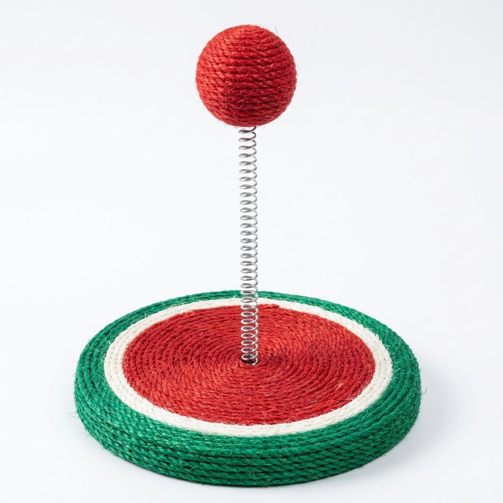 Sisal forårskattlegetøj med klatrestativ i frugtdesigns 17,5 x 20 cm | Rosalyssa