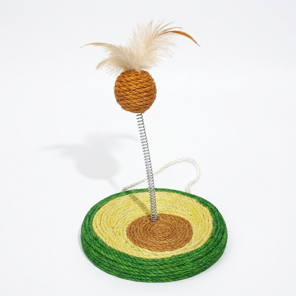 Sisal forårskattlegetøj med klatrestativ i frugtdesigns 17,5 x 20 cm | Rosalyssa