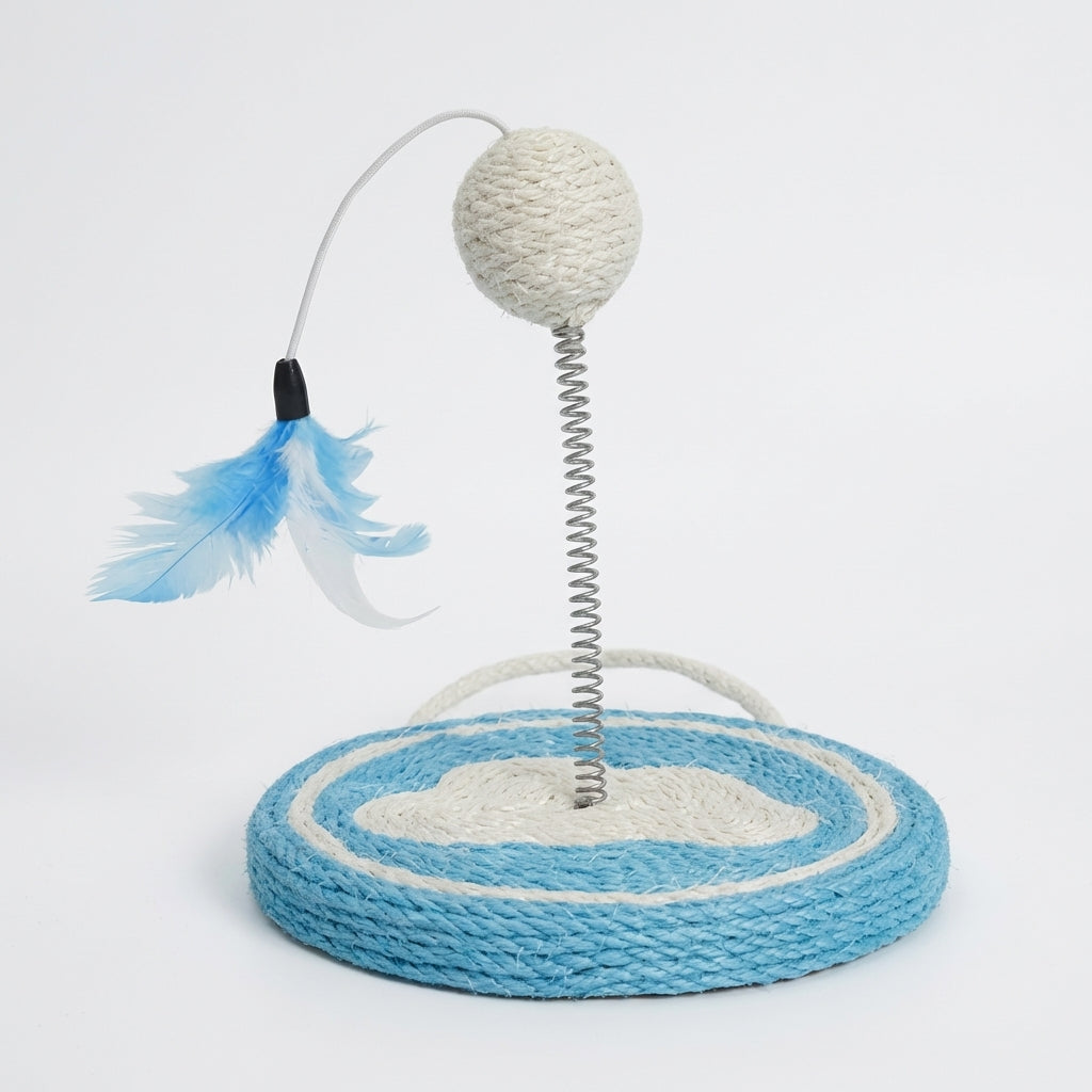 Sisal forårskattlegetøj med klatrestativ i frugtdesigns 17,5 x 20 cm | Rosalyssa