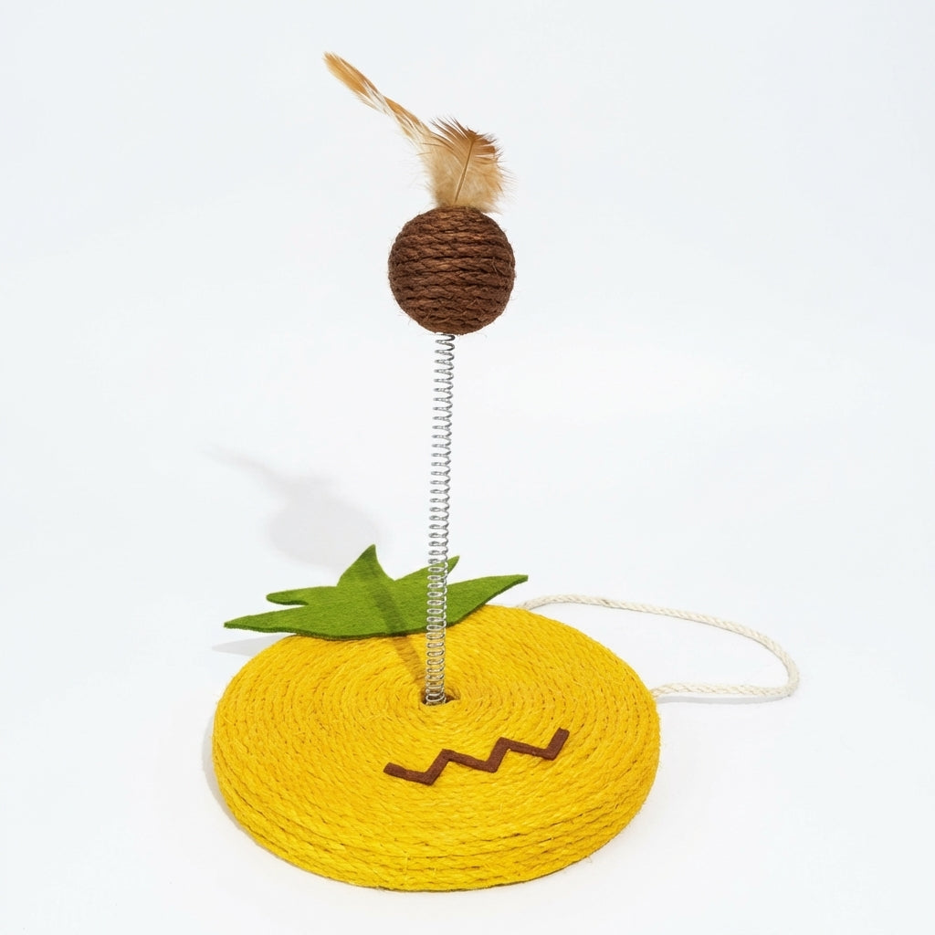 Sisal forårskattlegetøj med klatrestativ i frugtdesigns 17,5 x 20 cm | Rosalyssa