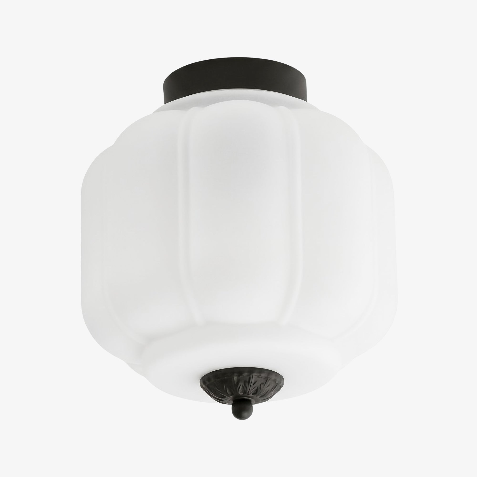 Stropní svítidlo Milk Glass s skleněným stínidlem, moderní přisazené, skandinávský styl