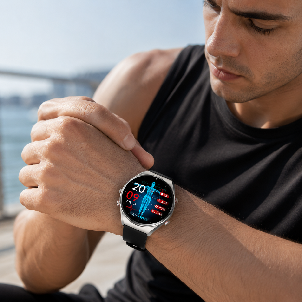 Smart Watch Fitness Tracker With Heart Rate Monitor And Daily Activity Tracking